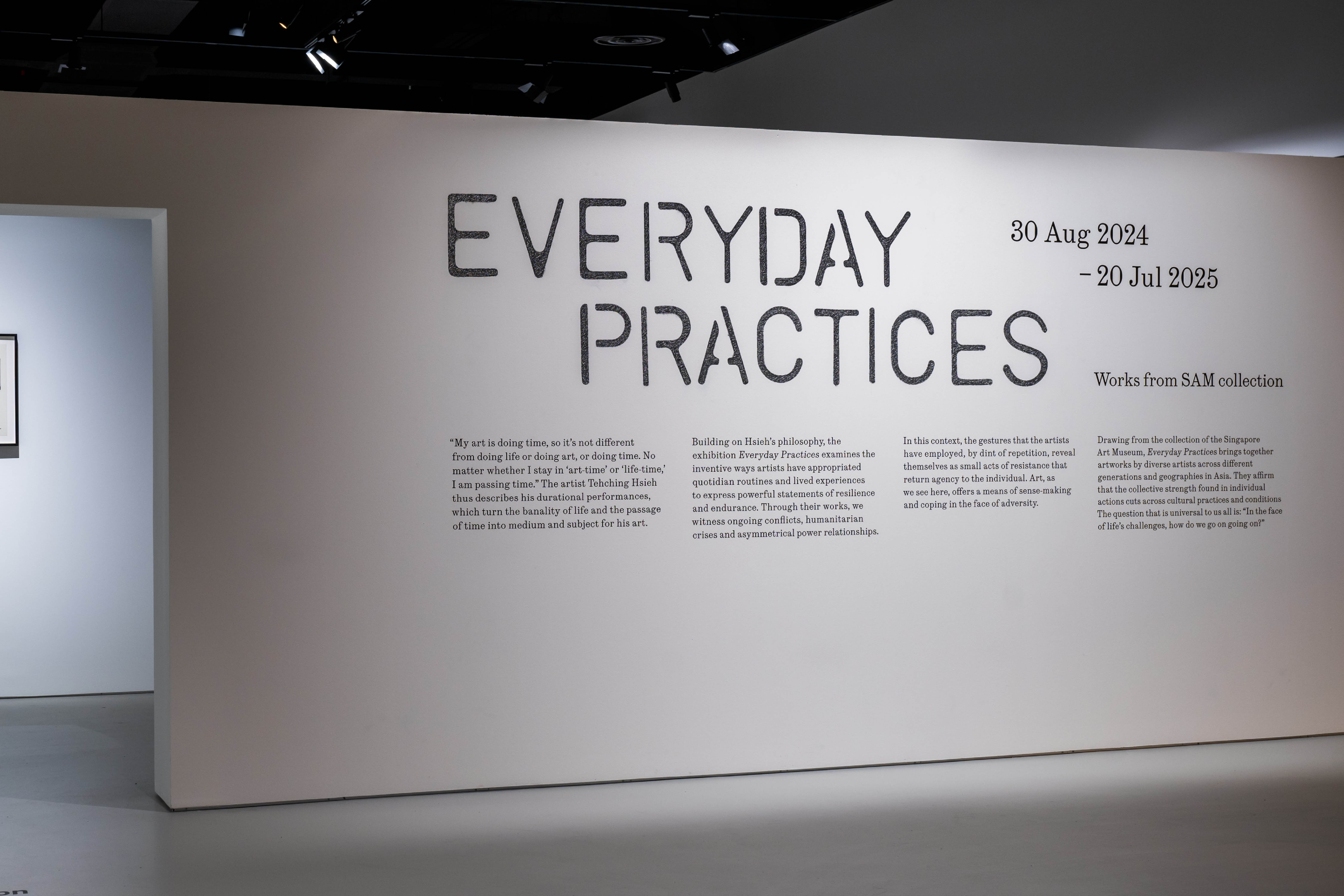 893 Everyday Practices (exhibition graphics), for Haeju Kim, Teng Yen Hui, and Singapore Art Museum, image courtesy of Singapore Art Museum